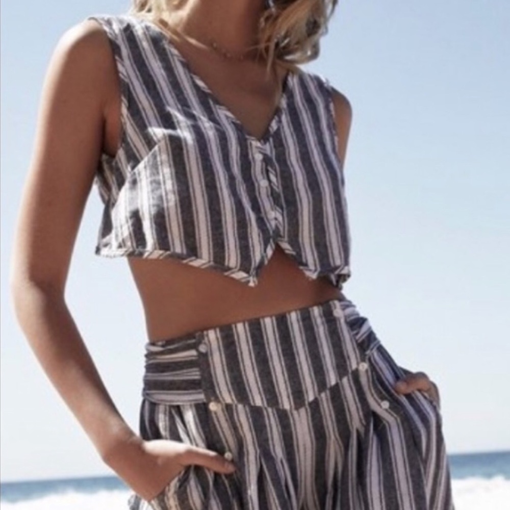 Jaase Harlow Striped Crop Top